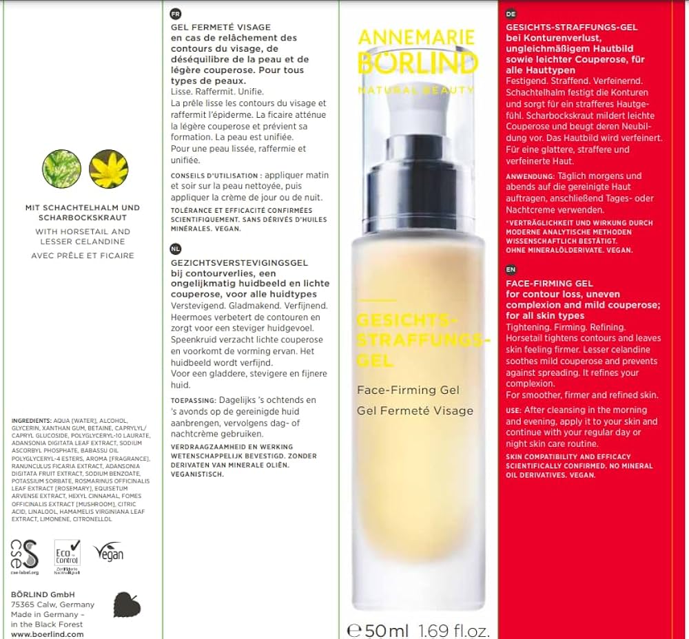 フェイスクリーム BORLIND Amazon.com: ANNEMARIE BÖRLIND - FACE-Firming Gel - Gel Toner