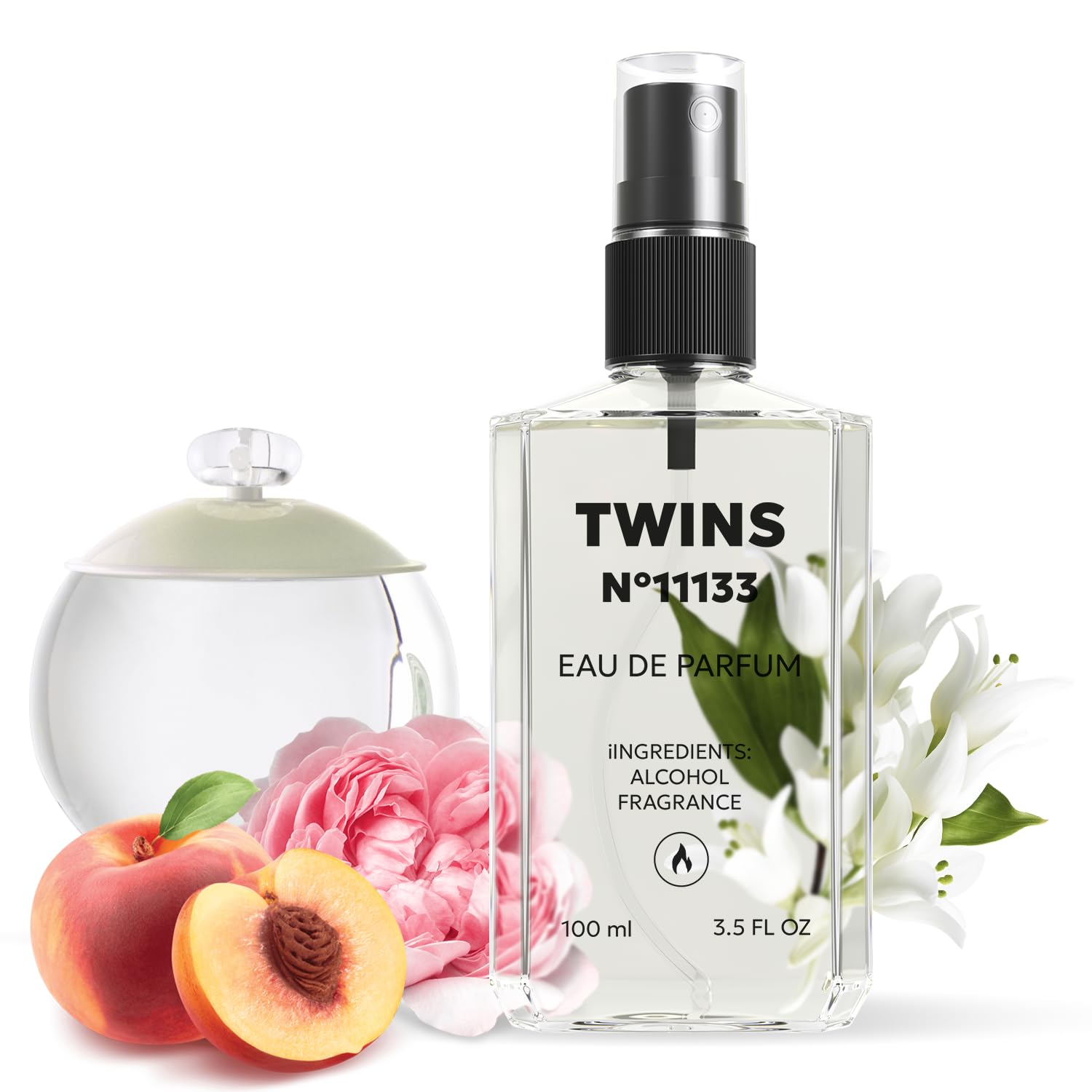 TWINS Impression of Noa | Perfume for Women Eau de Parfum | No.11133 | 3.4 Fl Oz / 100 ml