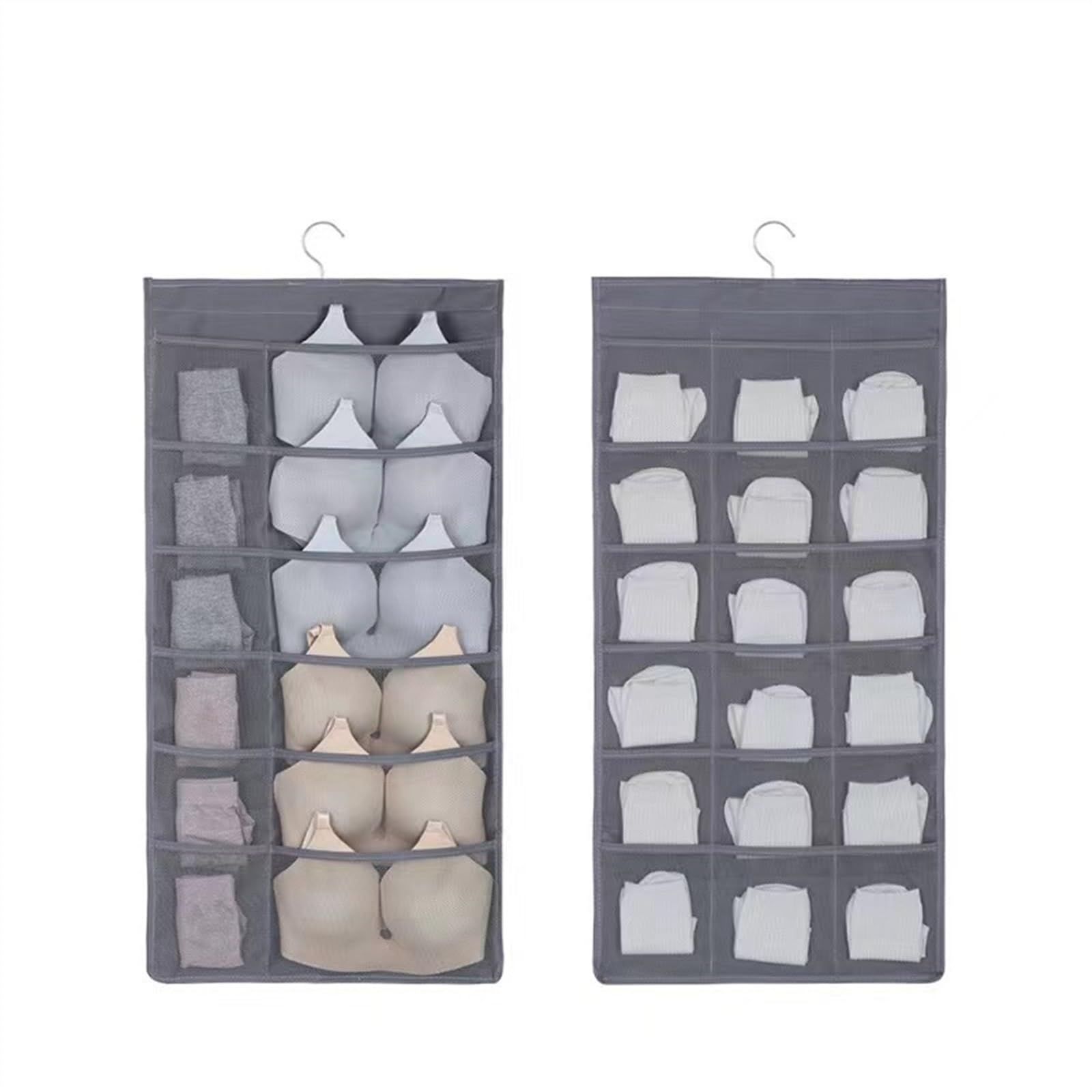 Eines A Sock Nd Underwear Storage Oxford Double-Sided Underwear Storage Nd Hanging Bag, Wardrobe Sock Underwear Organizing Bag, Wall Hanging Storage Br Storage Bag Sock Storage(A)