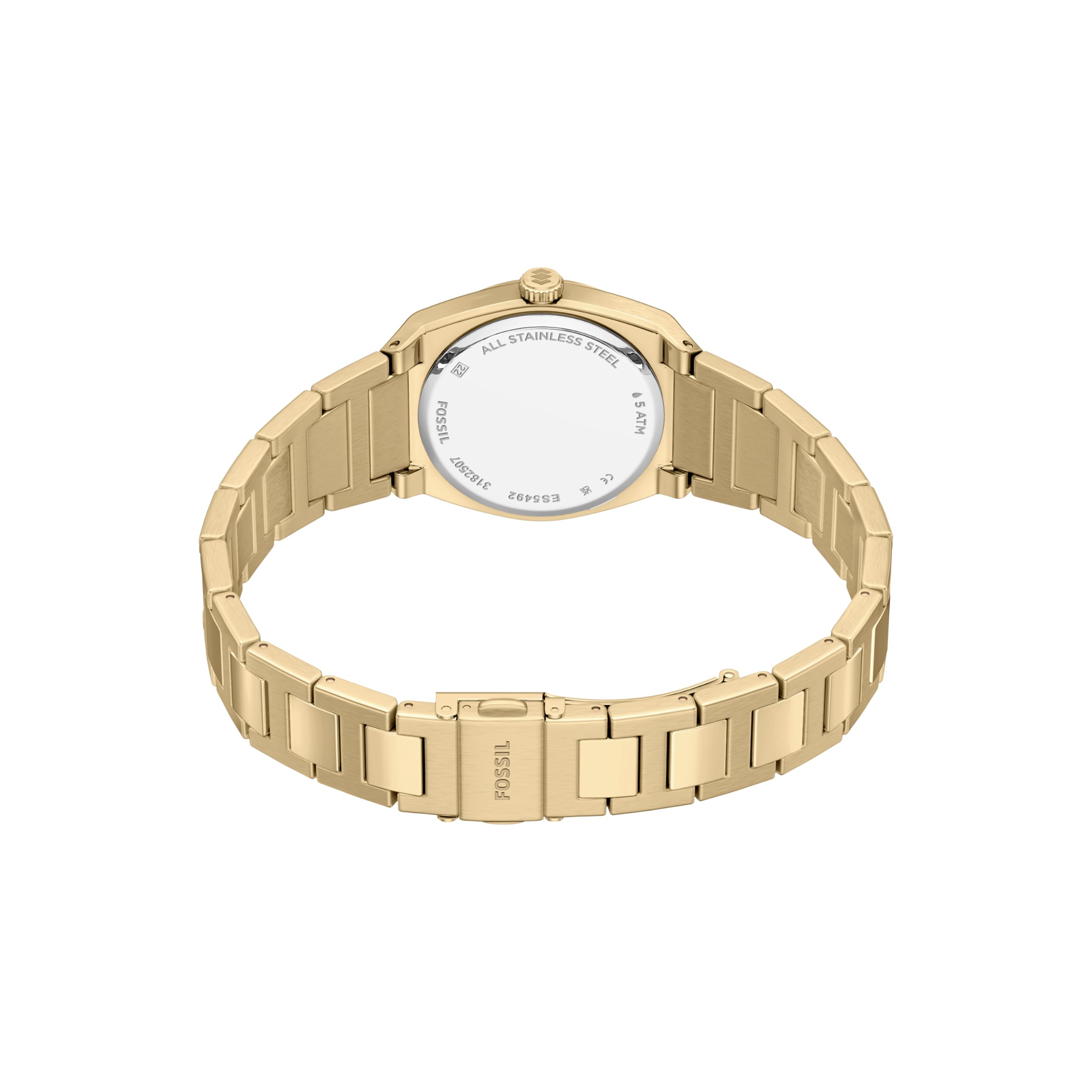 Fossil Everett Donna Orologio in acciaio inossidabile color oro 27MM, ES5492