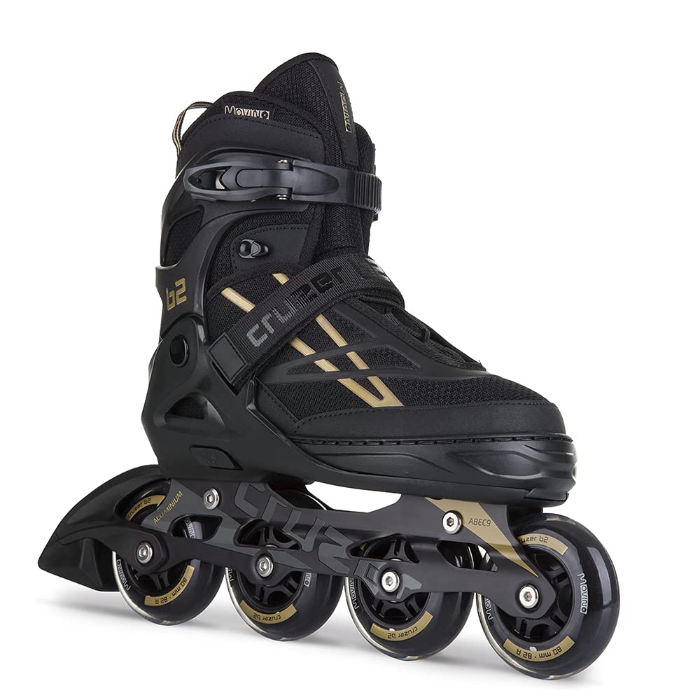 Movino Inline Skates Cruzer B3 Verstellbare Rollschuhe Damen Mädchen Jungen Inliner für Erwachsene mit großen Rädern