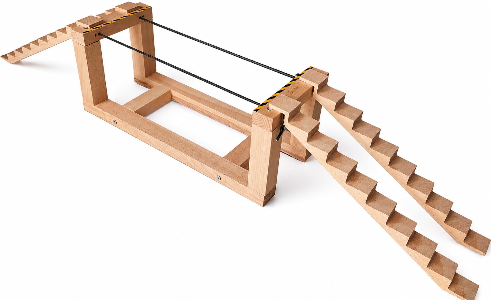 Tight Rope Drive Challenge RC Crawler Truck Stairs & Rope Bridge Obstacle 1/24 1/18 Escala RC Course Track (No incluye camión)