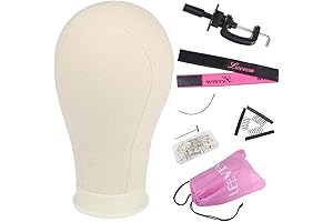 Leeven Professional Mannequin Canvas Head for Wigs