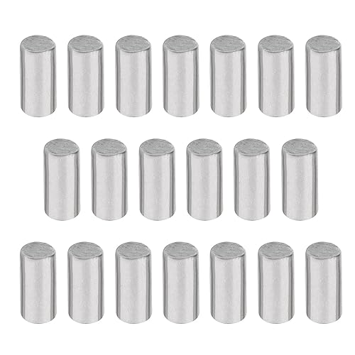 Miniatura 40 de MroMax 100 pasadores cilíndricos de acero inoxidable 304 M1.0.197 x 0.236 in, clavijas de soporte de estante para dispositivos metálicos