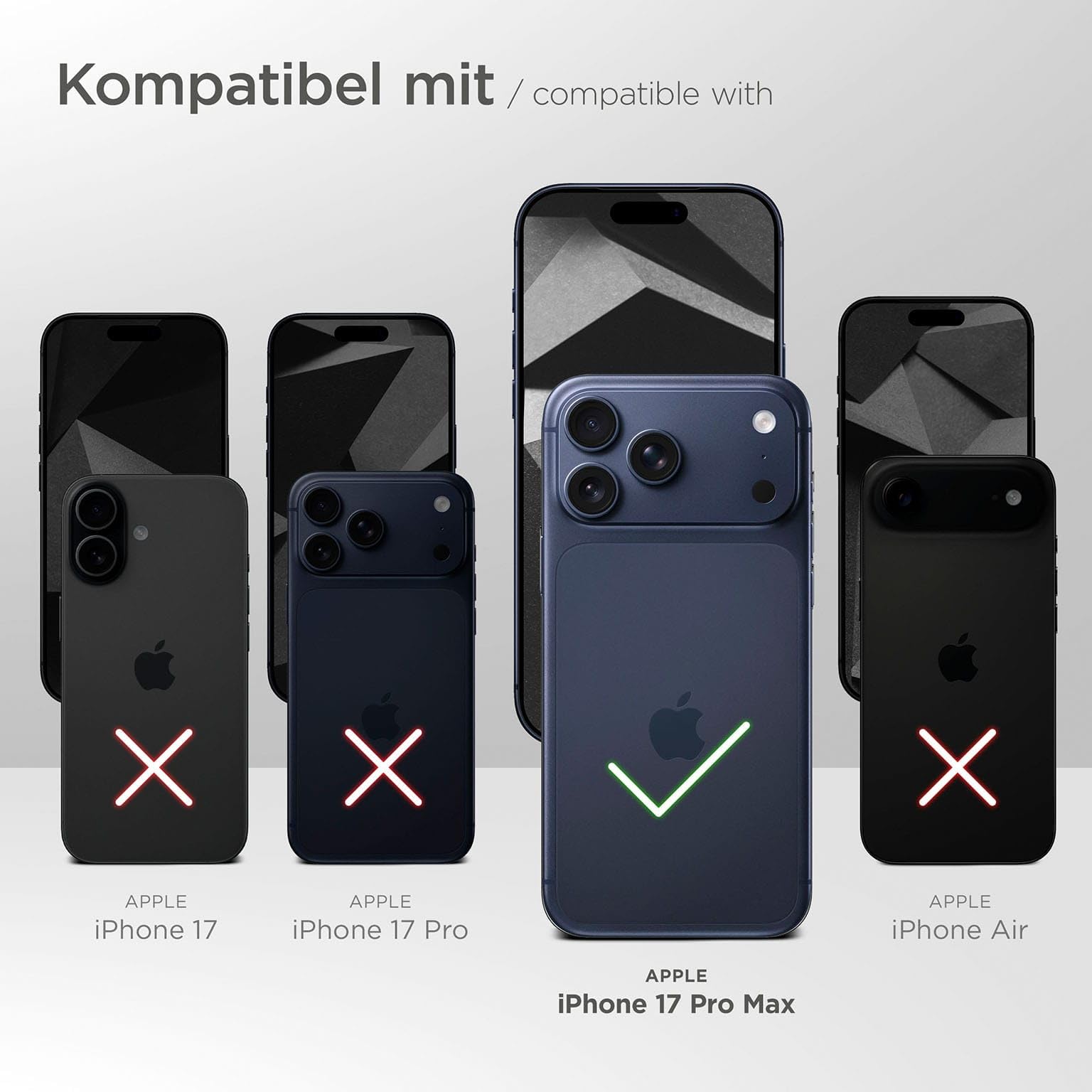 moex Handy Gürteltasche für iPhone 17 Pro Max Hülle mit Gürtelschlaufe, Outdoor Handyhülle Gürtel Handytasche, robuste 360 Grad Schutzhülle mit Karabiner, Agility Case, Schwarz