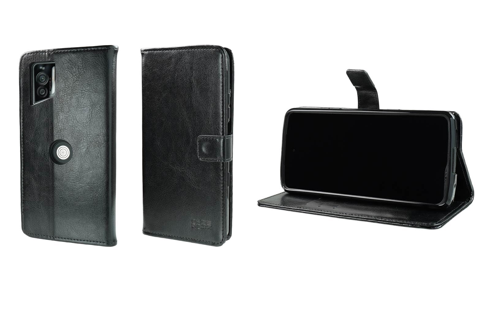 Étui pour Crosscall Stellar-X5 caseroxx housse bookstyle noir