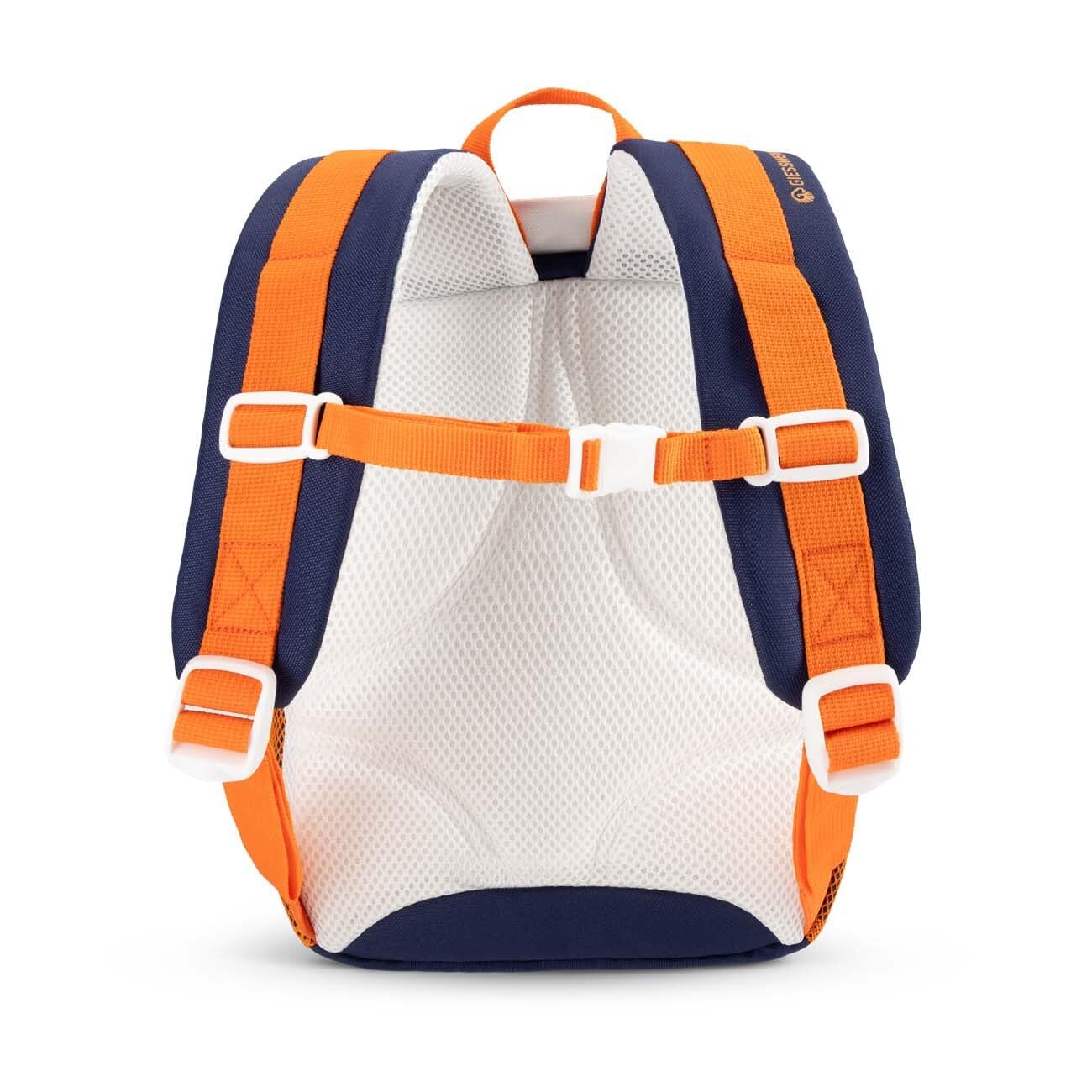 Giesswein Kinderrucksack Jungen - Kindergartenrucksack 6L ab 3 Jahren | Kita-Rucksack mit Brustgurt, Reflektoren & Namensschild – in Feuerwehr Rot, Traktor Grün oder Fußball Blau für Kindergarten