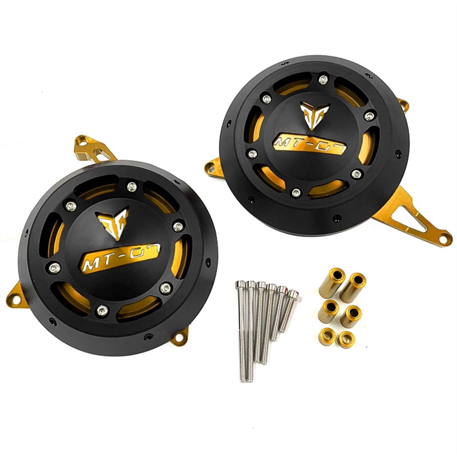 Motorycle Motorschutz Stator Case Protector Slider Motorabdeckung Fallschutz Für Yamaha MT-07 FZ07 2014 2020 2015 2016(Gold)