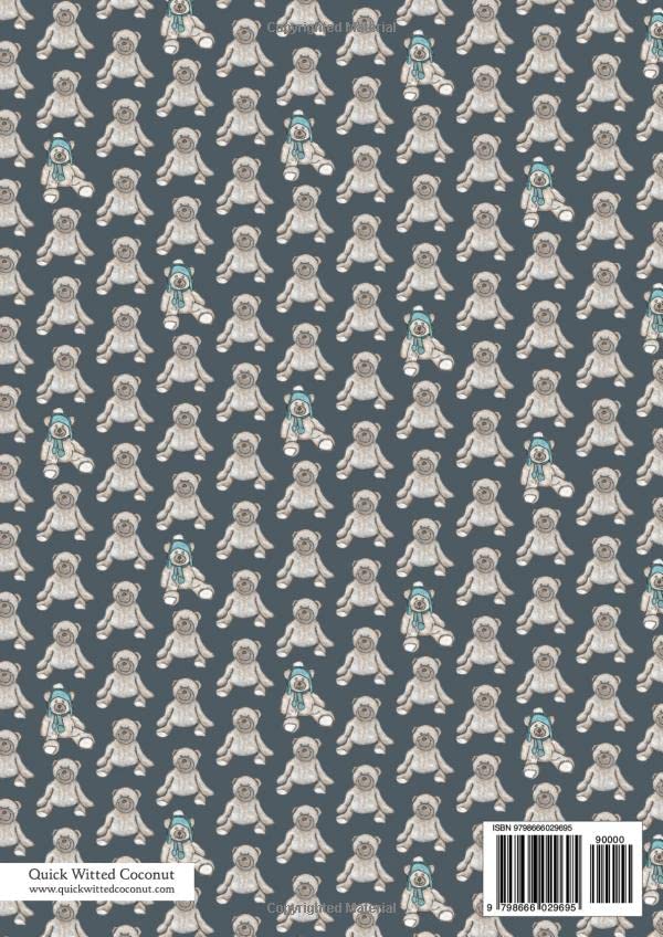 Teddy Bears Notebook - Lined Pages - A4 - Premium: (Dark Edition) Fun notebook 192 lined pages (A4 / 8.27x11.69 inches / 21x29.7cm) - Image 2