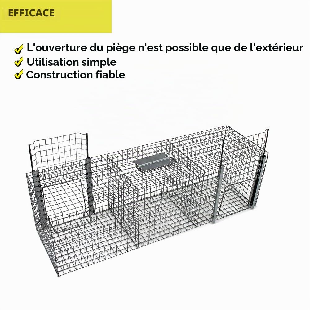 Piège à l'oiseau Oiseaux Corbeau Pigeon Piège à Animaux 102 x 30 x 30 cm Petigi