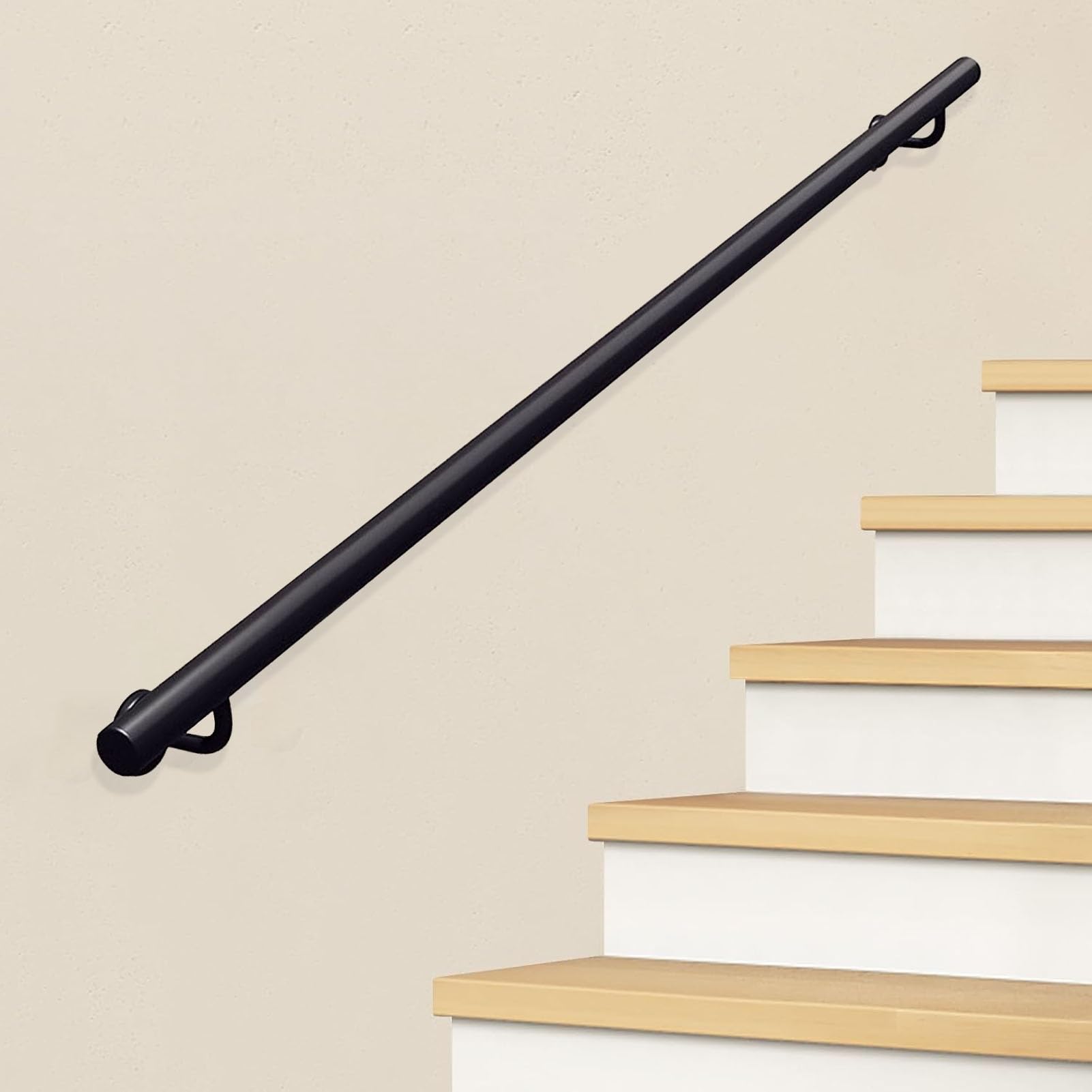 Rampe d'escalier en fer forgé durable, main courante d'appui premium