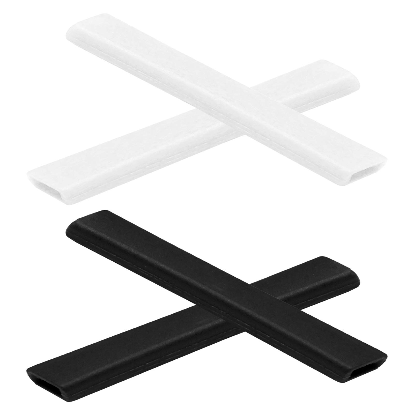 Galvanic Replacement Earsocks for Oakley Straight Jacket 2007 Sunglass - White + Black