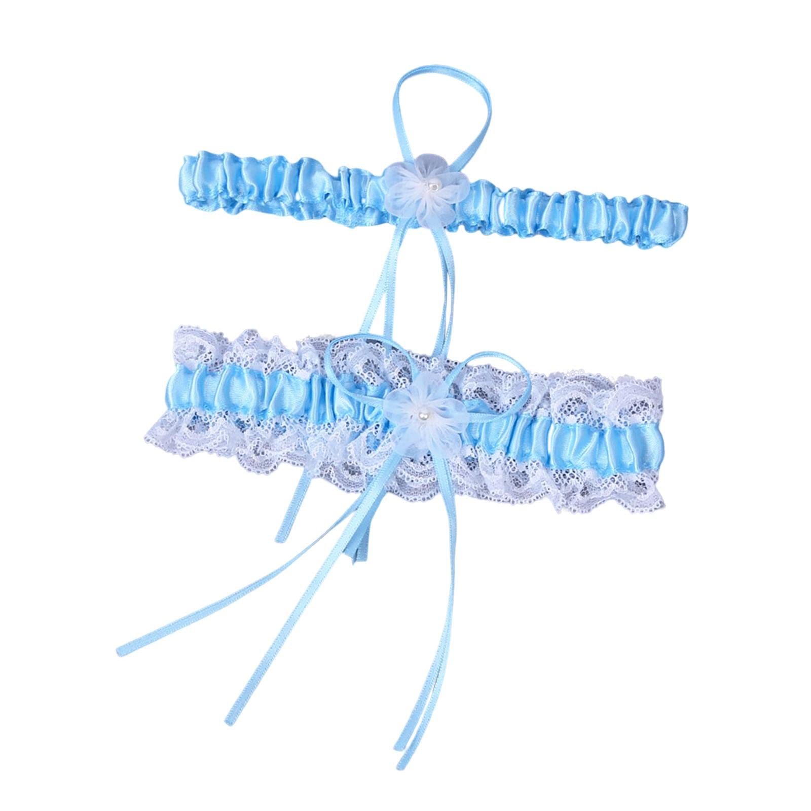 CLUB BOLLYWOOD®Lace Wedding Garter for Bride Leg Garter Set Bow Tie for Women Sky Blue|Home & Garden | Wedding Supplies | Wedding Favors|1 Set Wedding Garter-image-44