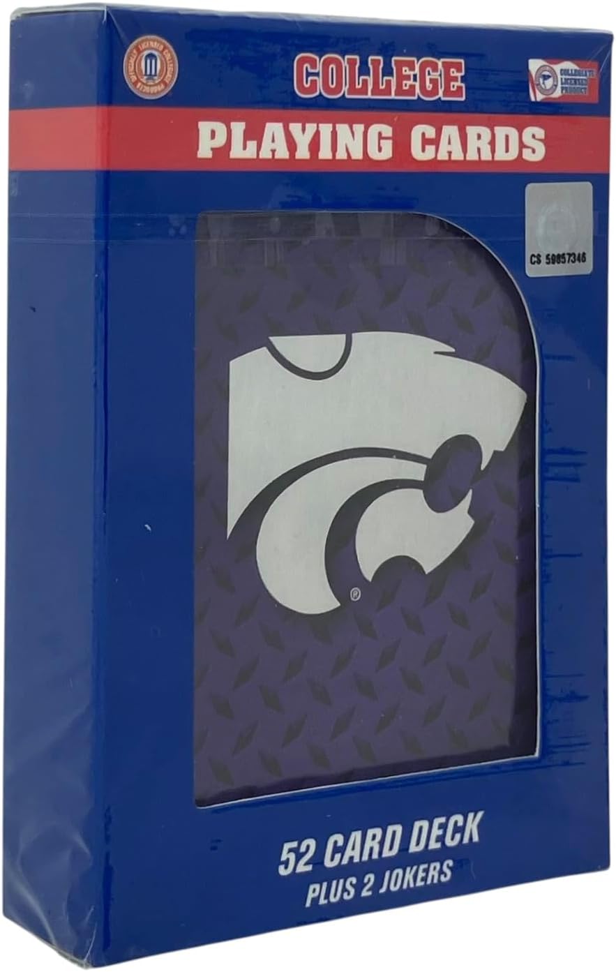 Pro Specialties Group NCAA Classic Playing Cards, One Size, Team Colors (1, Kansas State)
