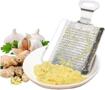 Ginger Grater Stainless Steel Shovel-shaped Food Grater for Ginger for Garlic Fruits and Root Vegetables Kitchen Accessory Gadget
