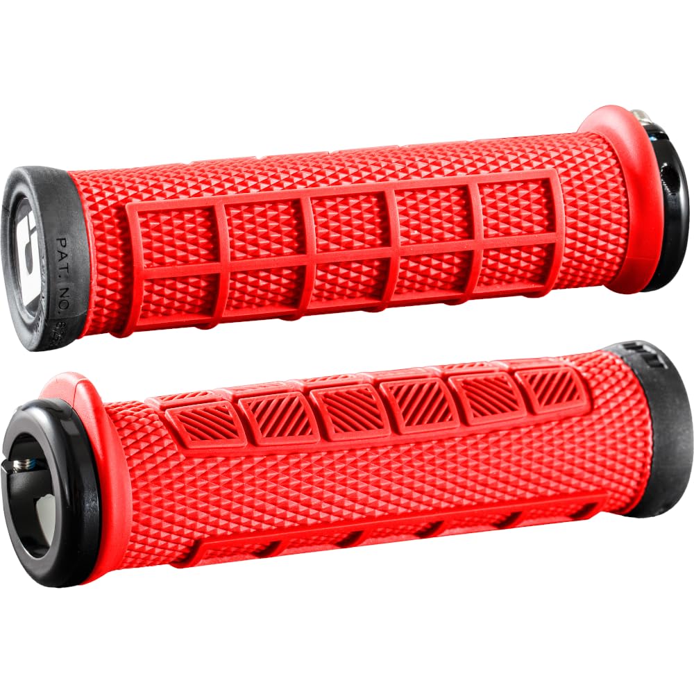 ODI Elite Pro Lock-On MTB Handles, Green/Black, 130 mm red
