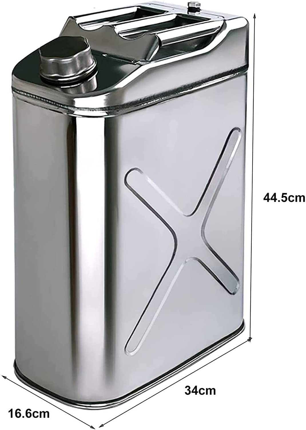 Tanica per Benzina, Diesel, Carburante, in Metallo, da 5 l, 10 l, 15 l, 20 l, in Acciaio Inox 304, di Ricambio per Auto, per Benzina, Diesel, Serbatoi, contenitori per Olio e Benzina (dimens