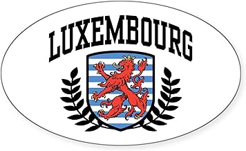 CafePress Luxembourg Oval Car Bumper Sticker