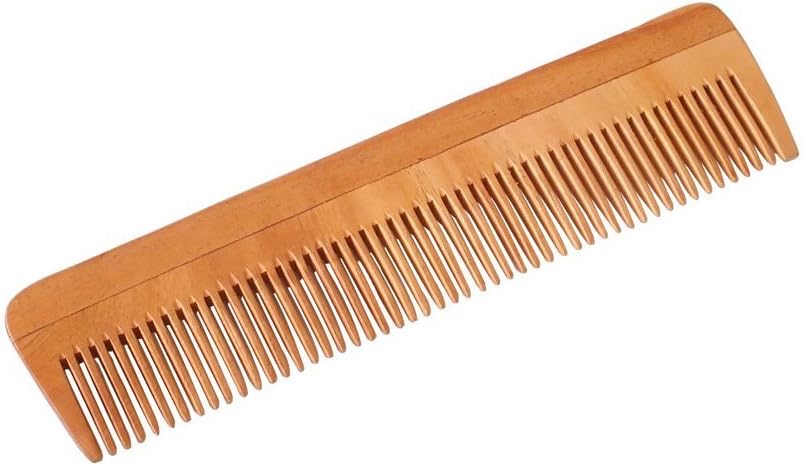 Naturals 100% Pure & Natural Neem Wood Comb | Promotes Hair Growth, Reduces Hair Fall & Control Dandruff, (Fine Toothed)
