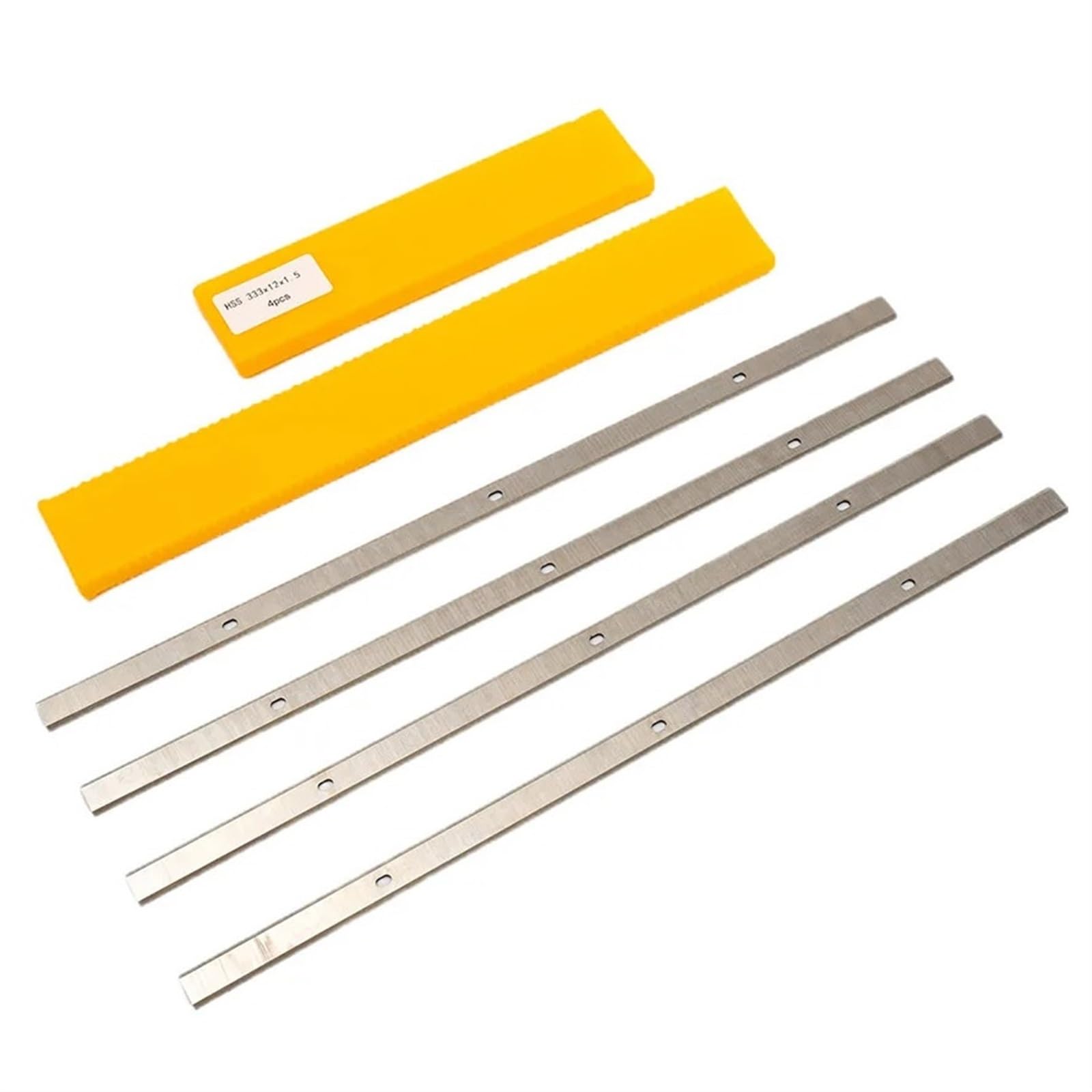 4 cuchillas cepilladoras 333x12x1,5 mm HSS compatibles con Metabo DH330 DH316 herramienta de corte for carpintería de doble filo cuchilla de cepillado de repuesto