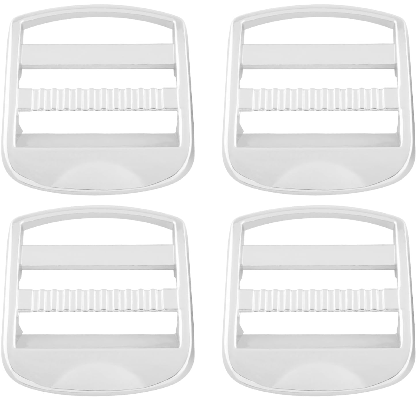 ZCZQC 4pcs Black 25mm Zinc Alloy Buckle Metal Ladder Buckle Slide Adjustable Suitable for Backpack Strap Accessories