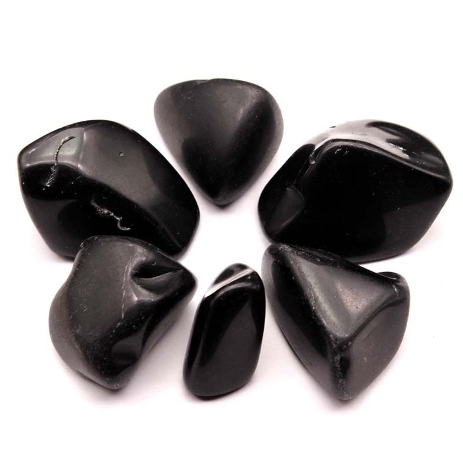 2 uds obsidiana Negra Natural Piedra desmagnetizadora pecera Piedras de Grava de Cristal Natural Piedra Decorativa caída dingchi Espécimen Mineral de Piedra