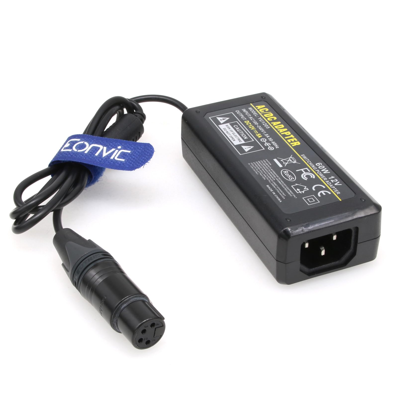 Adaptador de corriente XLR hembra de 12 V 5 A de 4 pines para JVC/Sony/Panasonic HPX 370 / AG B640 / AW PS550N WV-555B