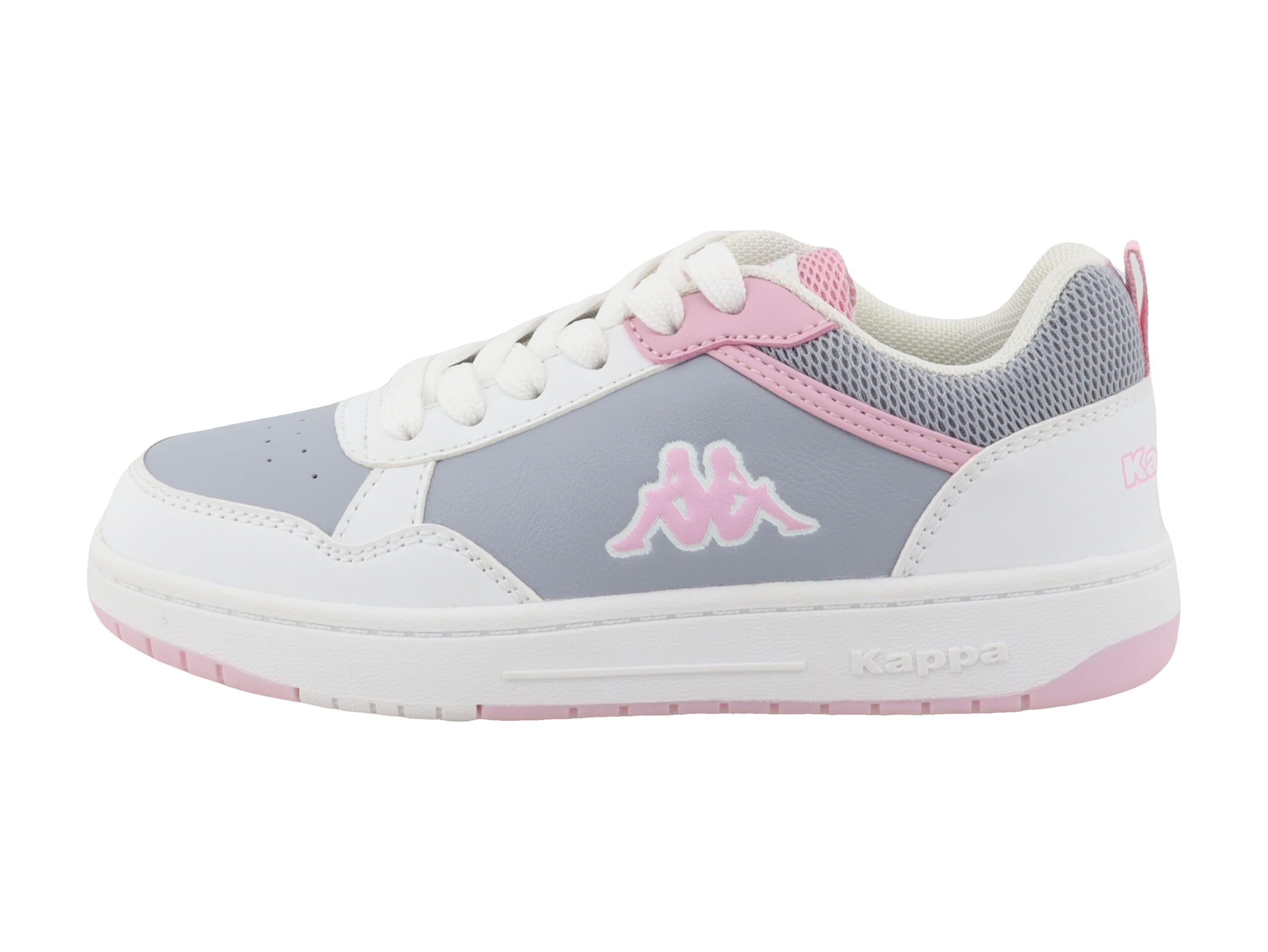 Supremo - Kappa Girls' 95k0513001 Trainers, White Grey Rose, 11.5 UK Child