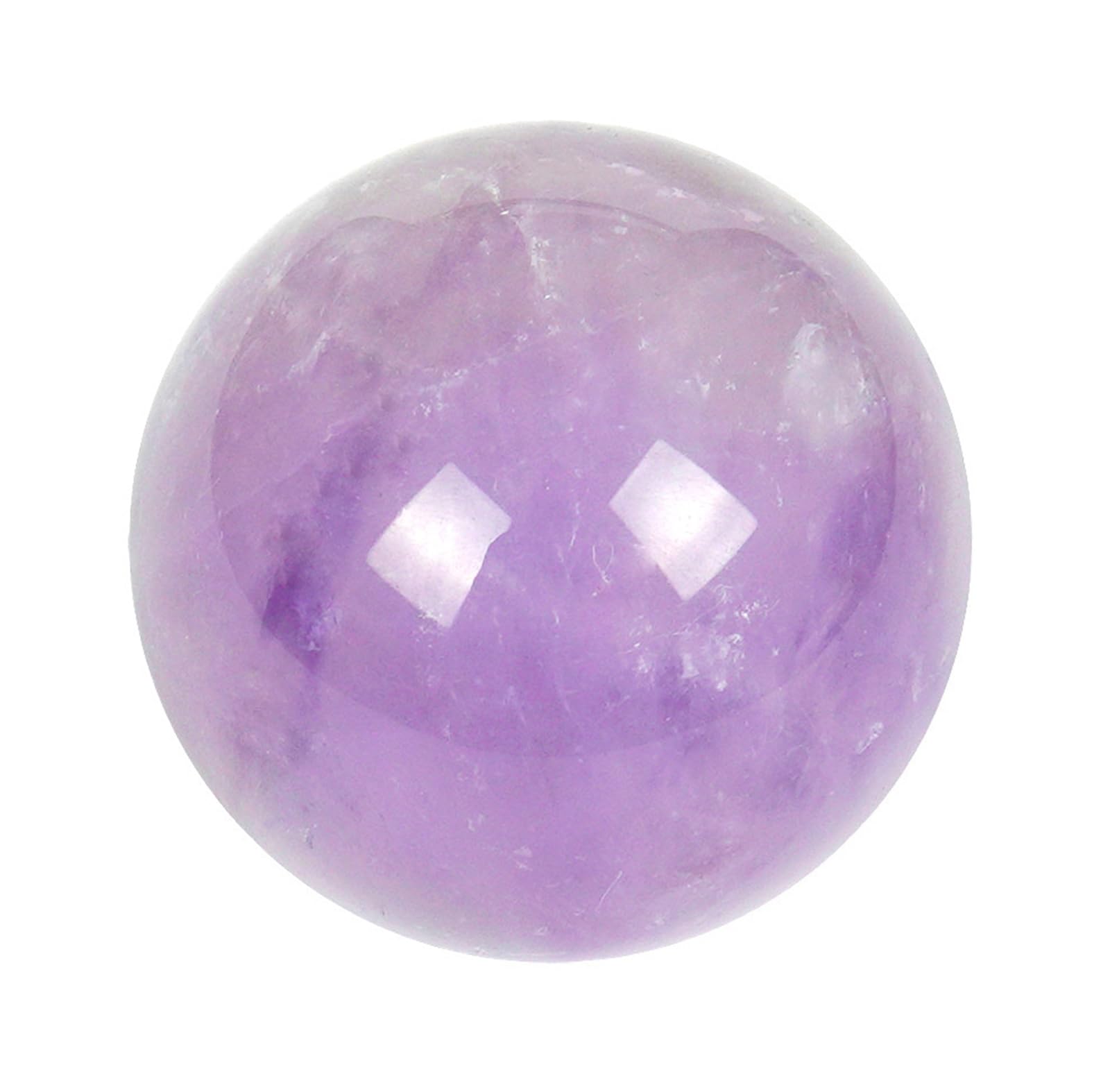 DPURPIWADY Home Decor Amethyst Crystal Sphere Ball,Polished Quartz Gemstone Balls for Decoration Fengshui,50~60mm