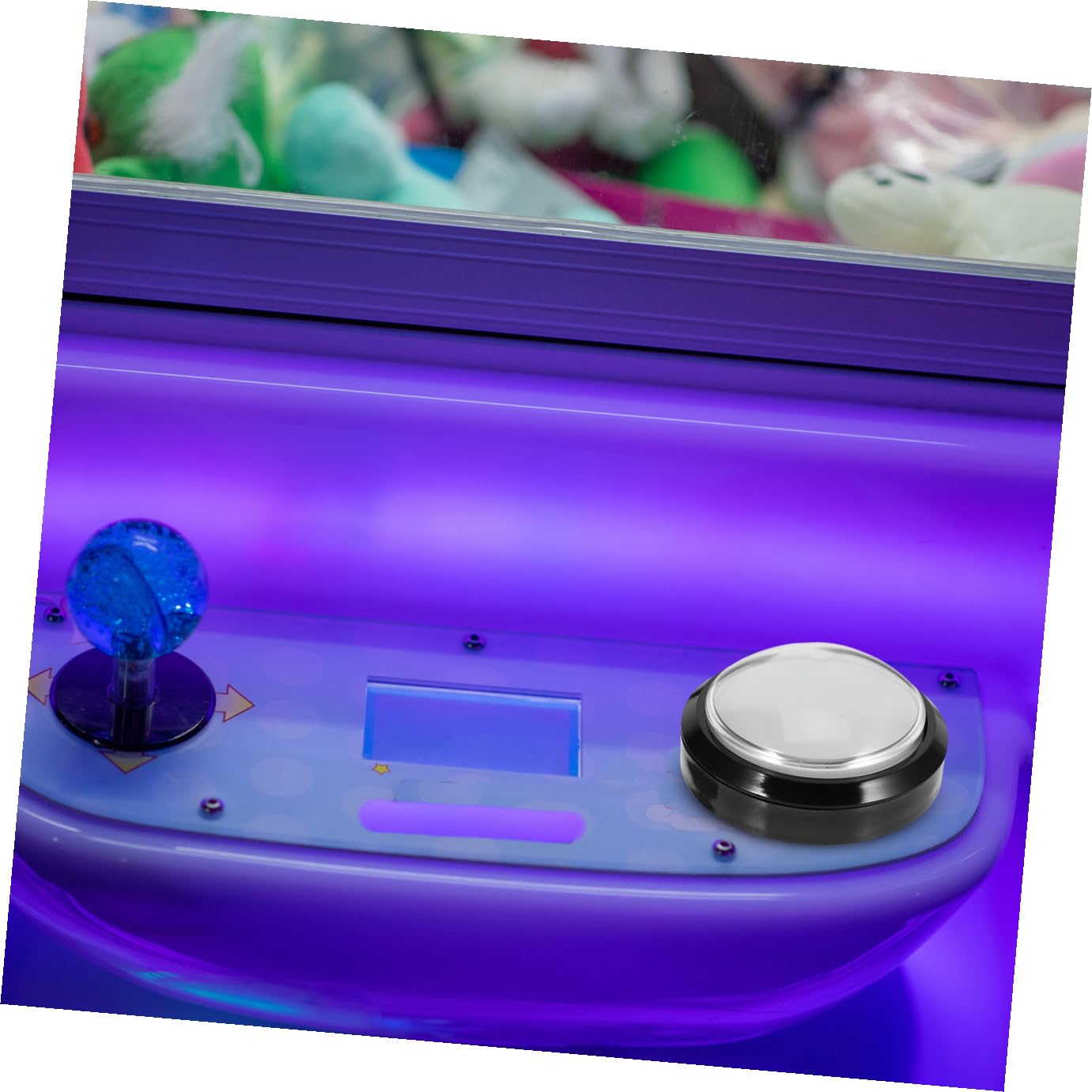 SUPVOX Pulsante di Ricambio Rotondo Luce Bianca per Macchina da Gioco, Interruttore a Microcontatto in ABS e Metallo per Giochi Arcade e Progetti DIY