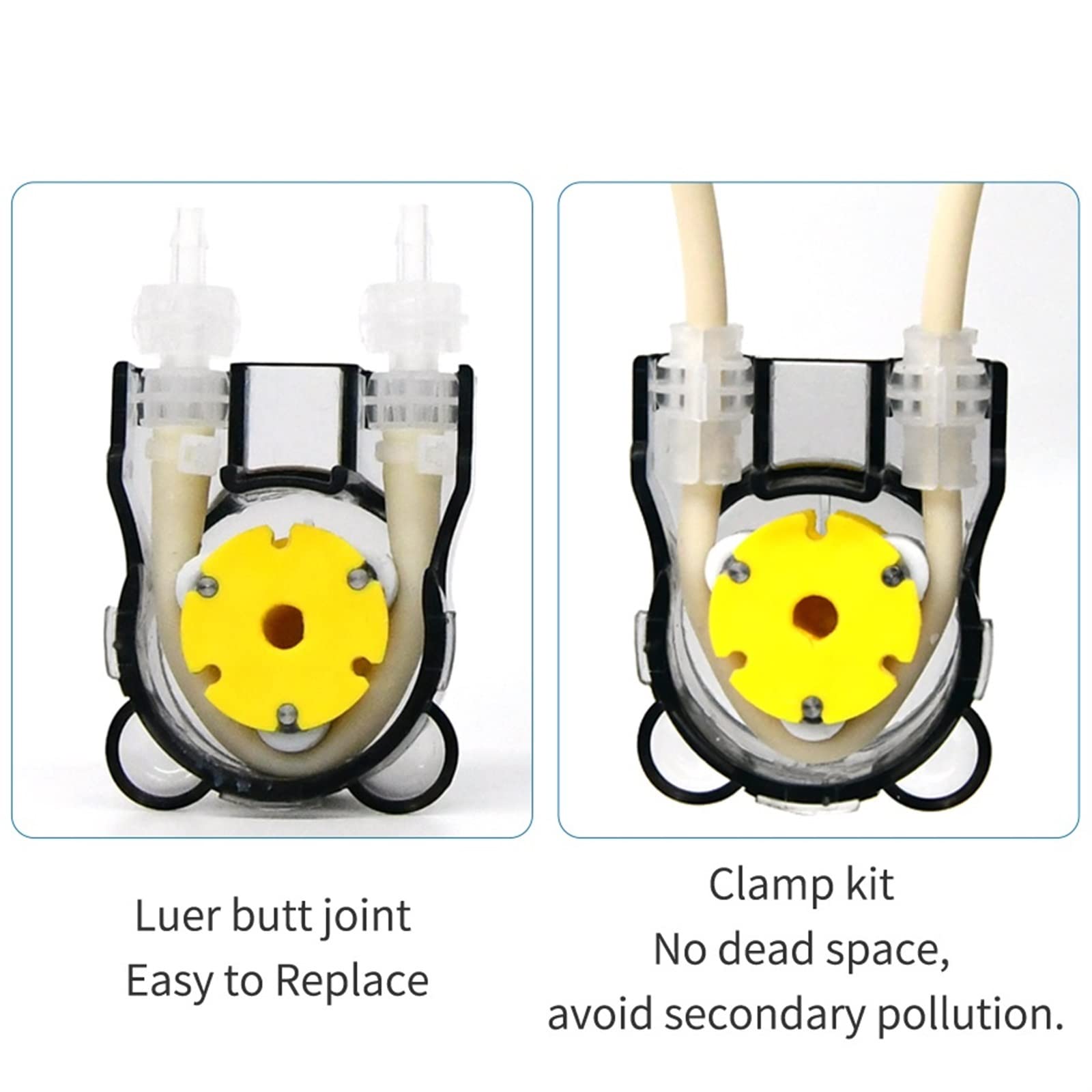 Pompa Peristaltica, Pompa dosatrice peristaltica da ml/min KXP100 Mini pompa for acqua laboratorio con, controllo della portata regolabile e motore passo-passo