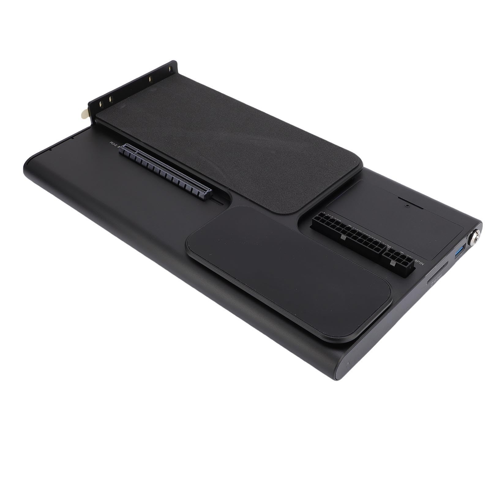lyrlody Stacja Dokująca GPU, Zewnętrzna Stacja Dokująca GPU ze Stopu Aluminium z 5, PCIe 4.0 X4, 140 W PD, 2,5 G RJ45 do Edycji Wideo W Grach