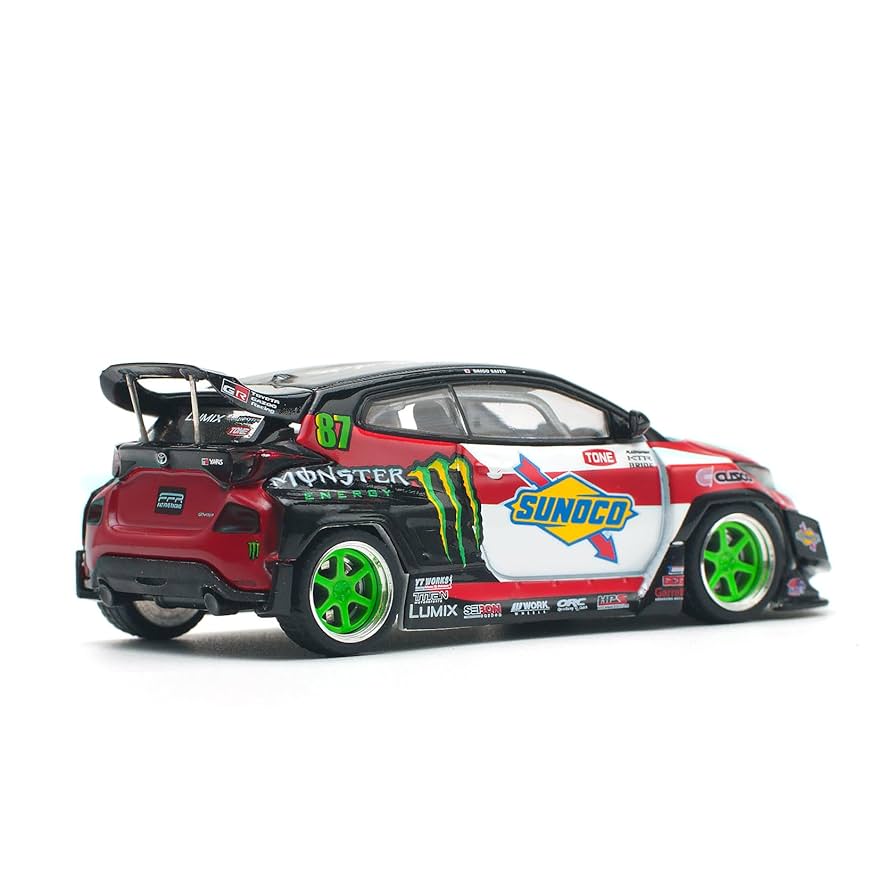 POP RACE gr yaris 3台セット FEB 2025 POPRACE PR64-106 PANDEM TOYOTA GR YARIS DAIGO SAITO