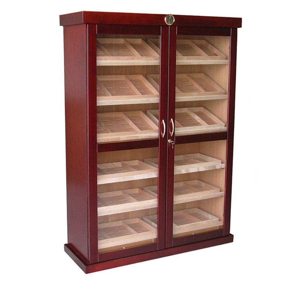 Prestige Import Group - The Bermuda Cabinet Display Humidor - Cherry Finish