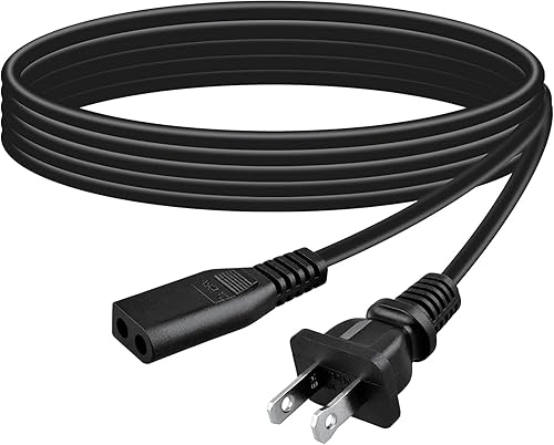 XFXMTJJ - Cable de alimentación de CA de repuesto compatible con Jensen CD-475 reproductor de CD portátil AM/FM Radio estéreo