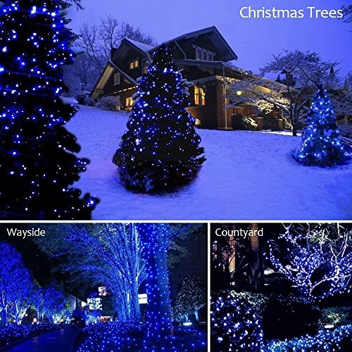 Image of Gesto Blue Led Serial String Lights - Waterproof Copper Wire Led Fairy Lights for Home Decoration,Christmas, Deepawali & Diwali Decoration Lights for Balcony Outdoor (20 Meter | Pack of 1)