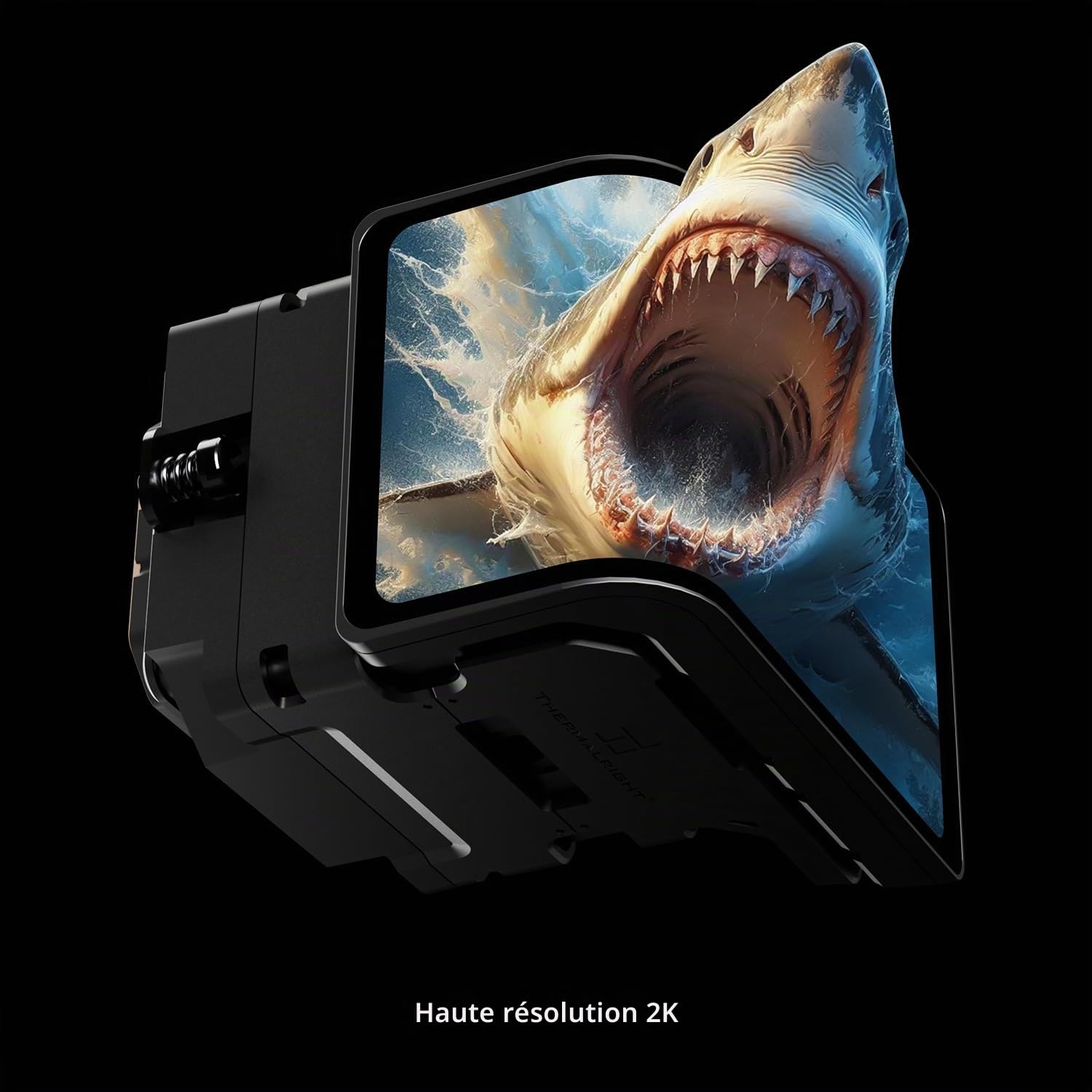 TR -Wonder Vision 360 TURBO ARGB Black AIO Refroidissement CPU, système de refroidissement étanche CPU, écran incurvé de 6,67 pouces avec résolution 2400x1080, pour AM4/AM5, LGA1851/1700, 7:3 rapport