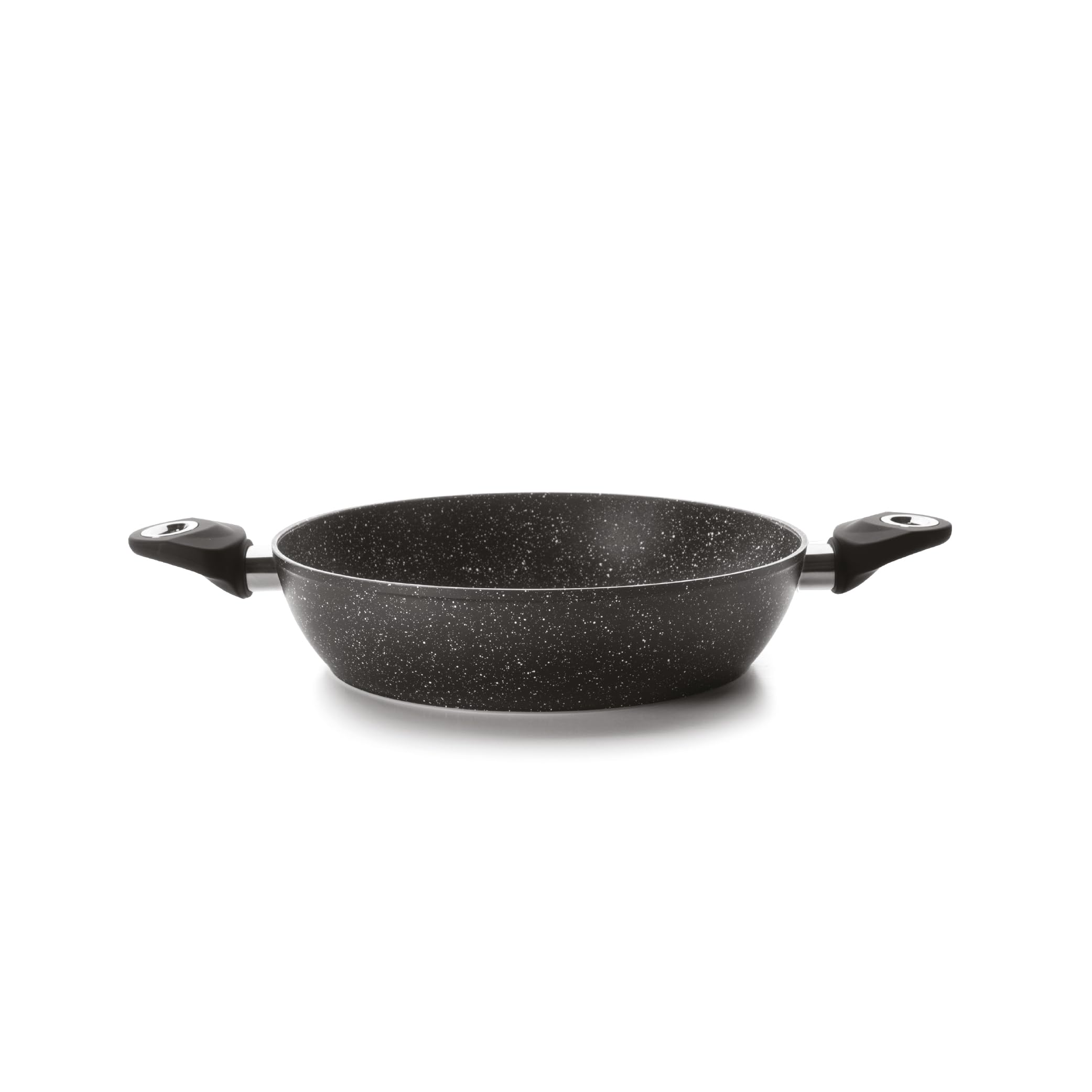 IBILI - Sarten Honda con 2 Asas Natura, 32 cms, Aluminio, Antiadherente Estilo Piedra, Apto para induccion
