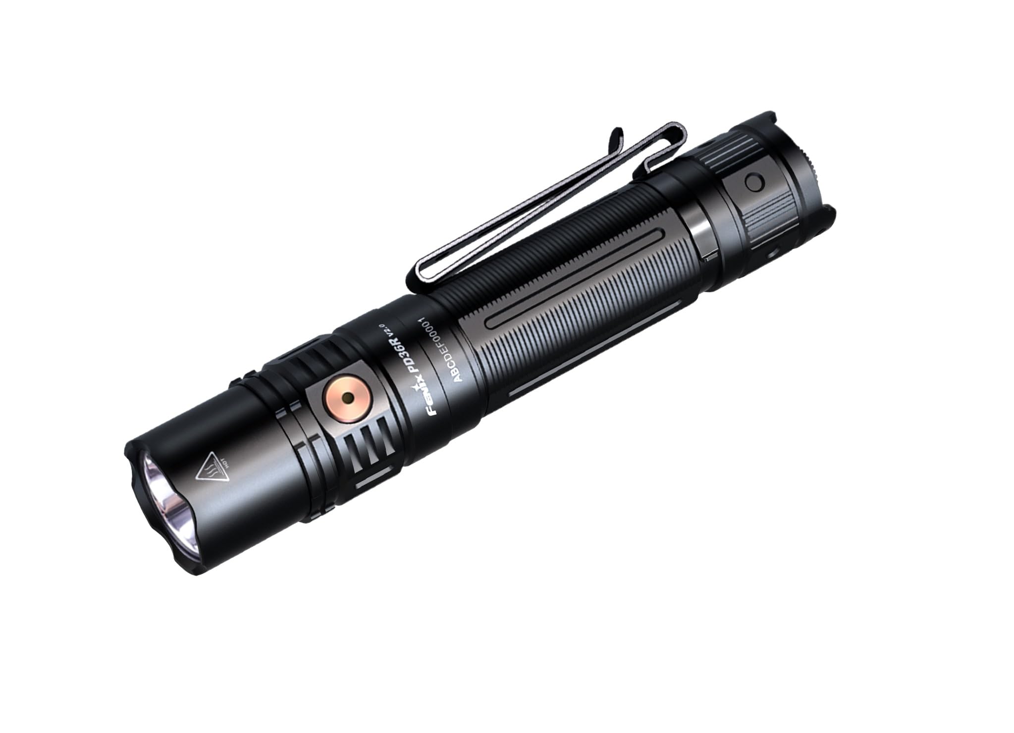 Fenix PD36R V2 Taktische Taschenlampe,LED Taschenlampe,1700 Lumen,396 Meter Leuchtweite,Starker Lichtblitz,USB-C Aufladen,Lange Akkulaufzeit,IP68 Schutz