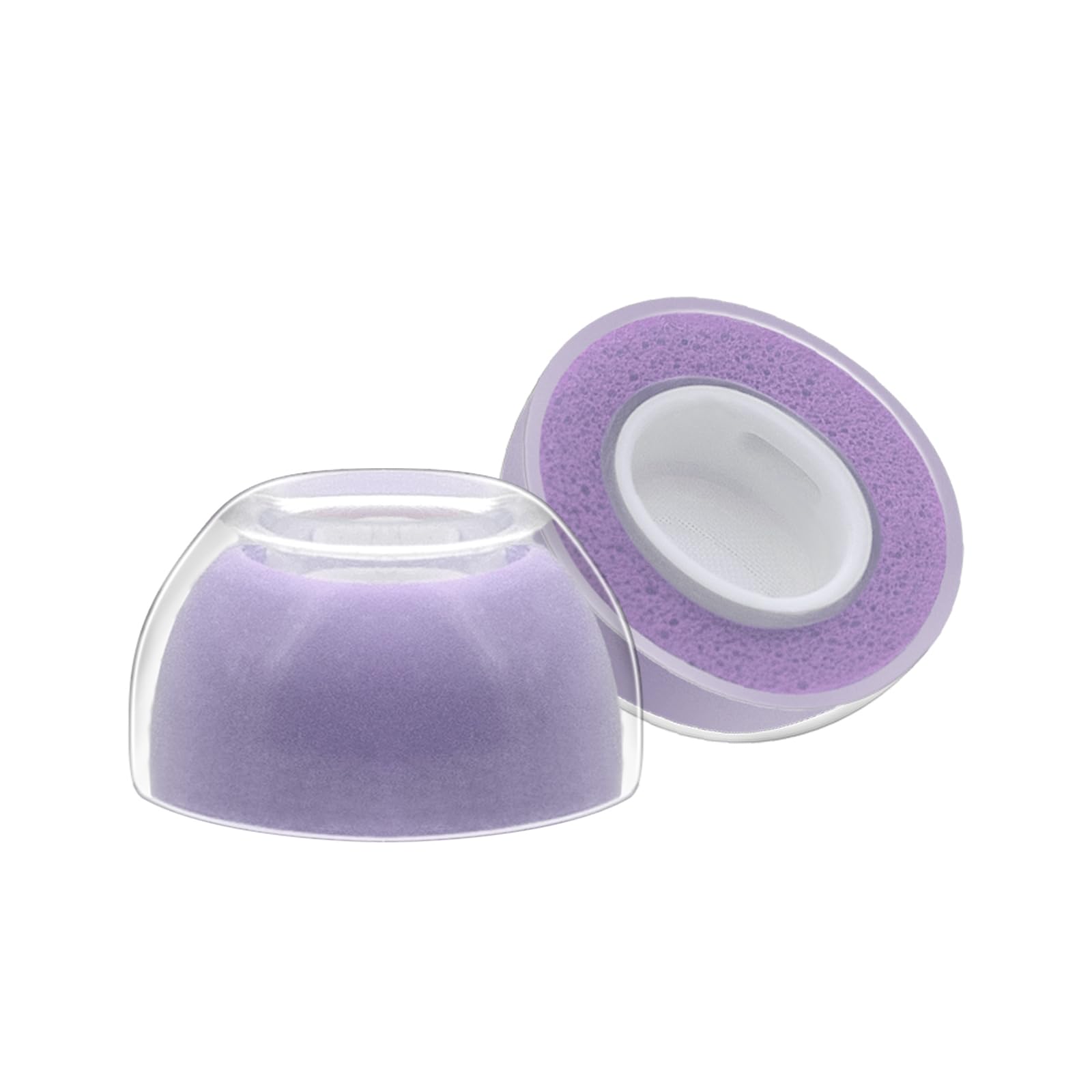 Klowcok Auricolari di ricambio per AirPods Pro 3 (3a generazione 2025), punte in memory foam con silicone morbido di alta qualità, cuscinetti antiscivolo (S/M/L) (viola)