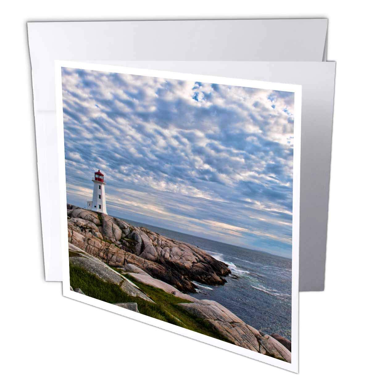 3dRose Lighthouse in Peggys Cove, Nova Scotia-CN07 BBA0022 - Bill Bachmann - Greeting Cards, 6 x 6 inches, set of 6 (gc_72927_1)