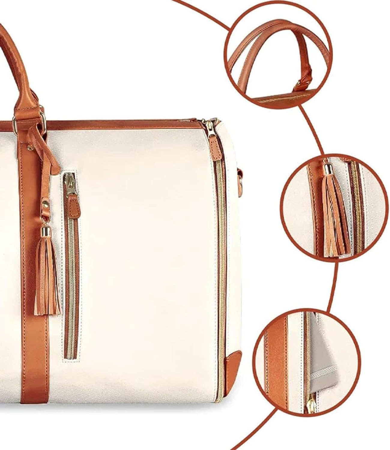 Sac Travel Ella CXINLky - Sac Voyage Pliable Vêtements - Cuir Synthétique étanche - Blanc Sac Extensible Cdiscount Sac Travel Ella CXINLky - Sac Voyage Pliable Vêtements - Cuir Synthétique étanche - Blanc Sac Extensible Cdiscount