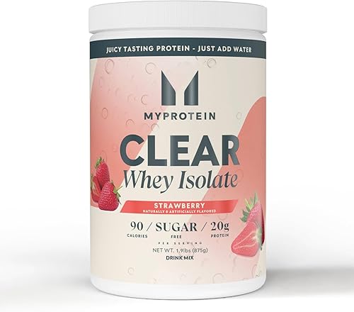 Vista 35 de Myprotein Clear Whey - Proteína aislada en polvo, 1.1 libras (20 porciones), mango de melocotón, 0.71 onzas de proteína por porción, mezcla