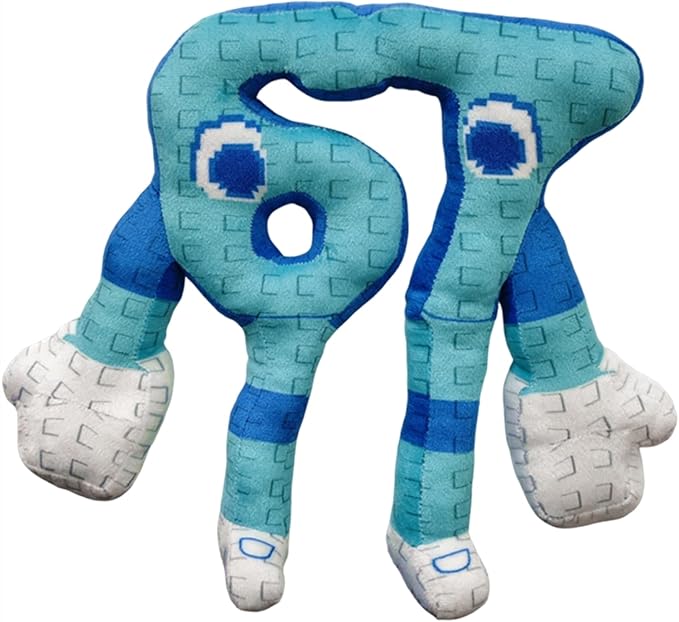 ULTHOOL Steal a Brainrot Plush Toys, 9.8 inch Adorable Brainrot 67, Collectible Brain Rot Plush Gift for Fans (Light Blue)