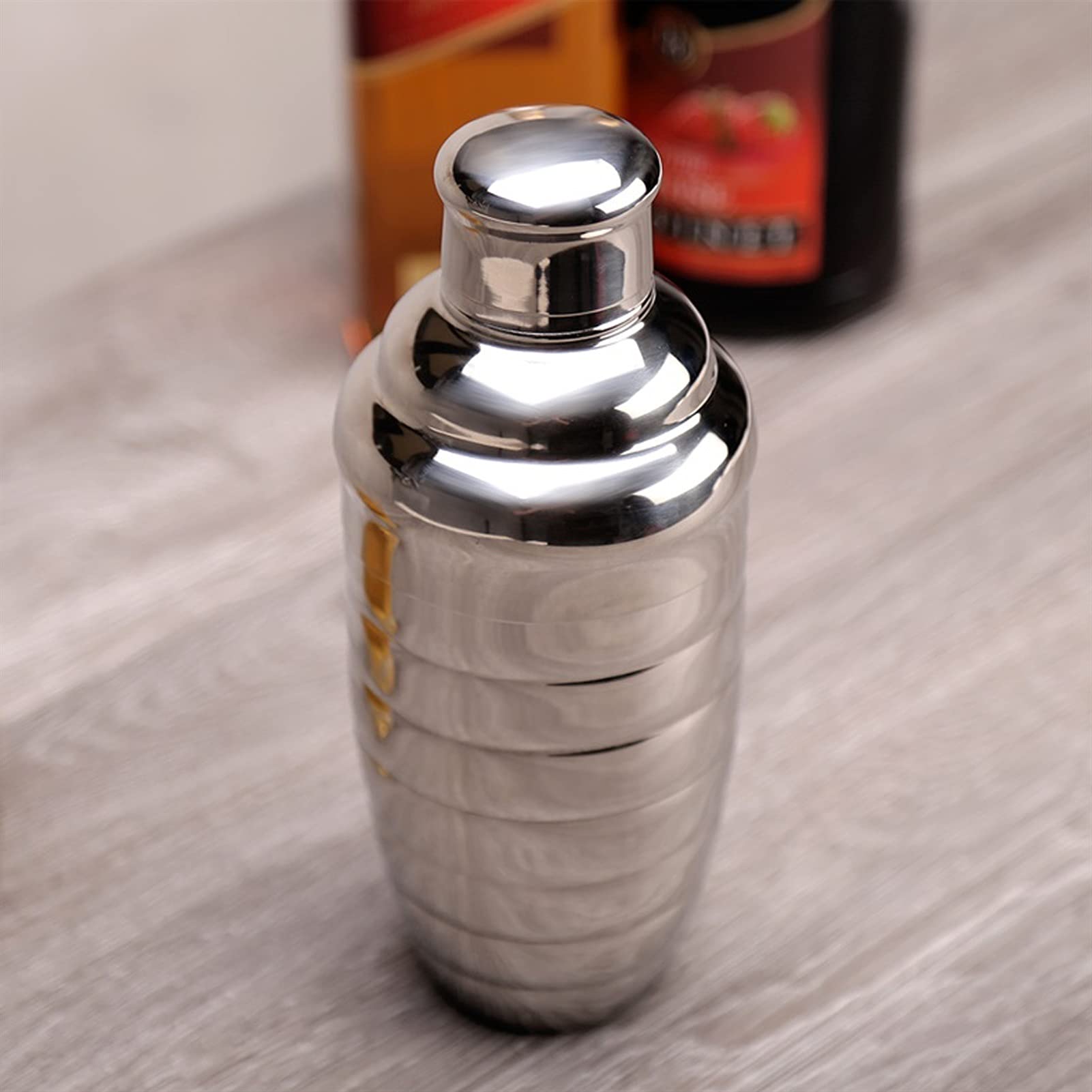 Juego de Coctelera Coctelera de cóctel 750ml de Acero Inoxidable Barmer Barra de barbero para Mezclar Vino Herramientas de Barra Profesional Bartending Beber Shaker Agitador de Cócteles