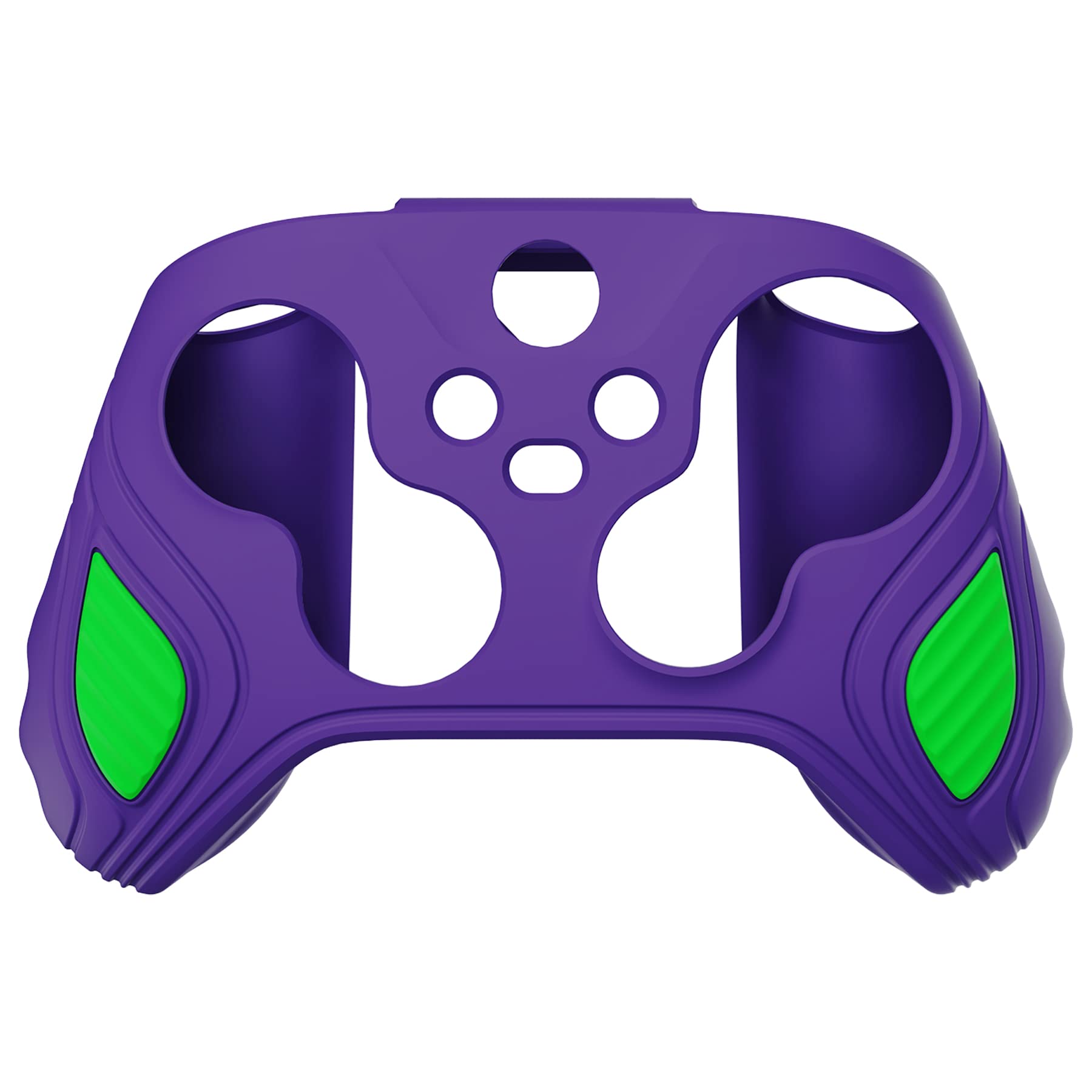 PlayVital Coque Protection pour Xbox Series X/S Manette Accessoires Protège,Housse avec Capuchon Joystick pour Xbox Core Controller Cover Silicone Skin-Néon Genesis Violet & Vert,Édition Scorpion