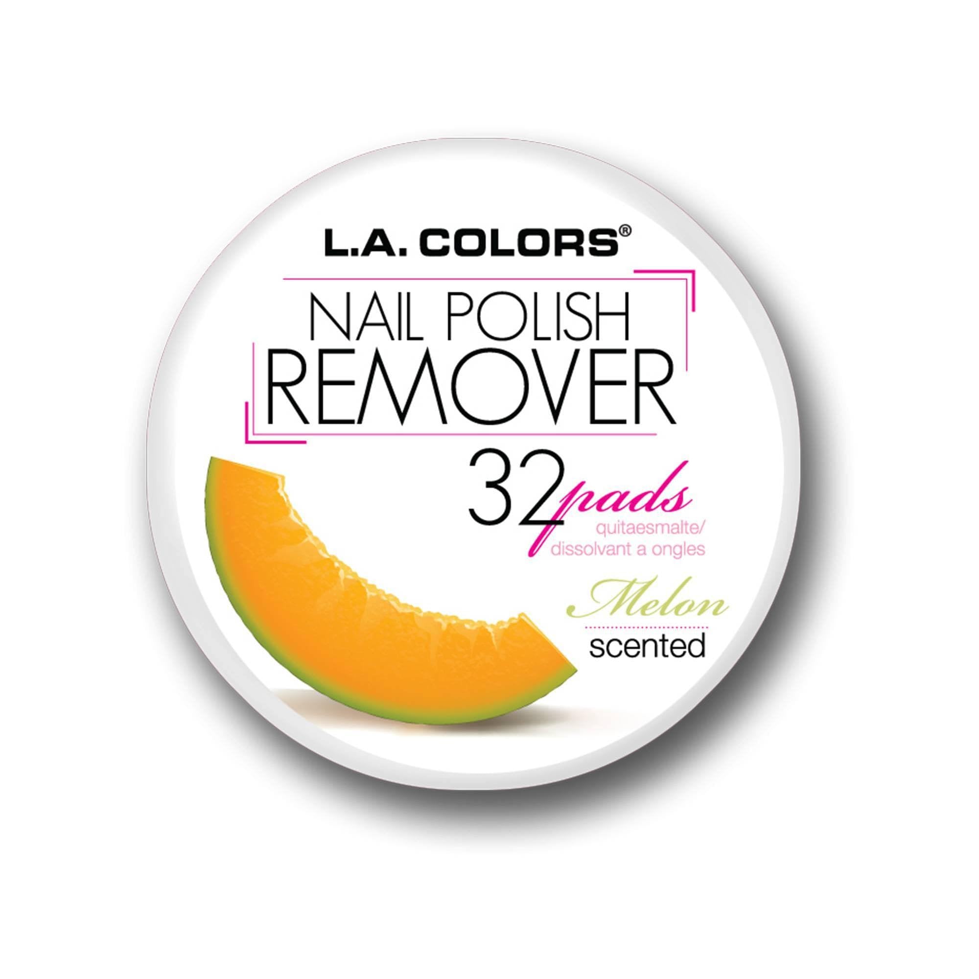 L.A. COLORS Nail Polish Remover, Melon Scent CNR965