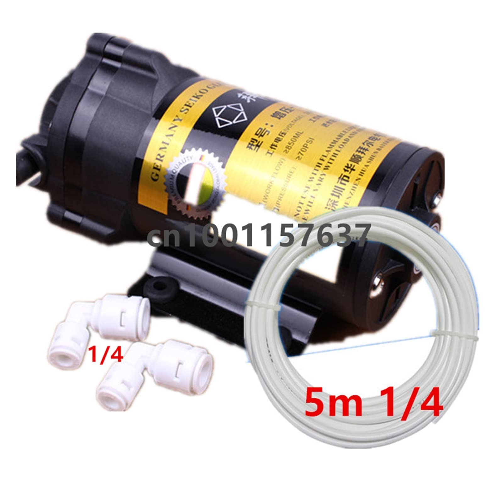 Filtr wody pod zlewem, system filtrów wody, 400 Gpd 24V DC oczyszczacz wody pompa wspomagająca uniwersalny 400g 500g System odwróconej osmozy pompa membranowa + 5m 1/4 rura wodna używany w kuchni, łaz