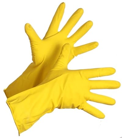 Household kitchen rubber gloves 5 pair