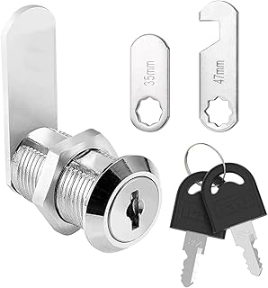 Litensh 20mm Security Mailbox Lock, Letter Post Box Lock, Cabinet Drawer Cam Lock, Toolbox Door Cupboard Locks with Keys (1, 20mm)
